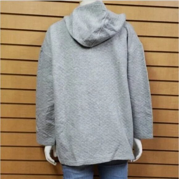 Pure Jill Women’s Hoodie Large Gray Pullover Minimalist Casual - Picture 4 of 8